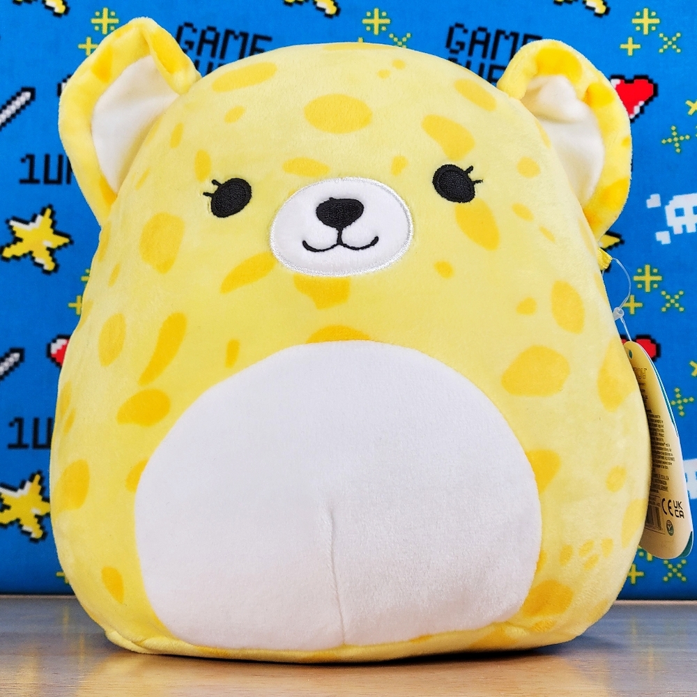 Squishmallow Lexie the Cheetah 8" UltraSoft Bright Squad Stuffed Plush NWT
